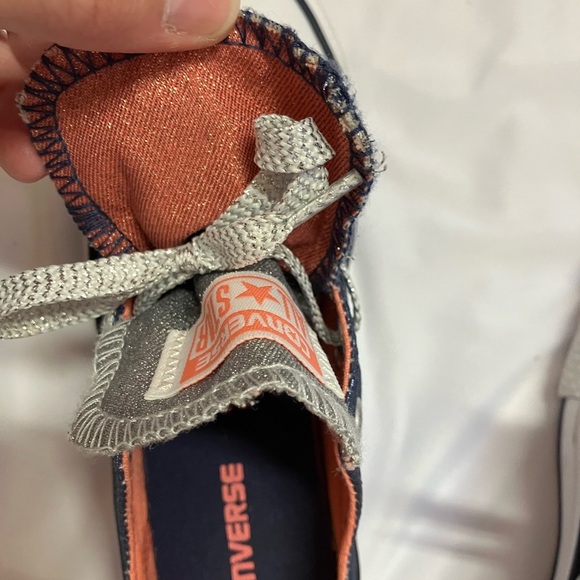 Converse Blue and White Chuck Taylor Sneakers - Picture 9 of 12